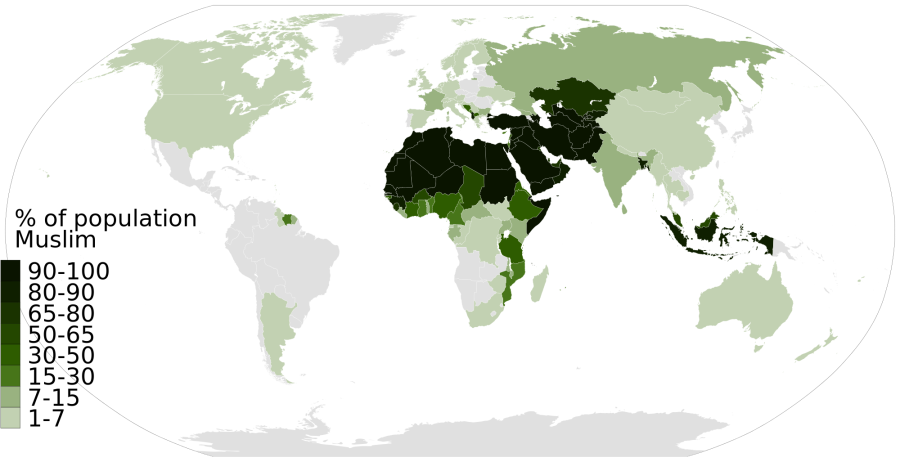 Islam presence in the world